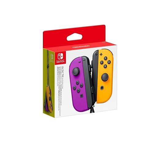 Nintendo Joy-Con (L/R) Wireless Controllers for Nintendo Switch - Neon Purple / Neon Orange