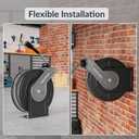 Giraffe Tools Pressure Washer Hose Reel with 60ft Replaceable Hose, Power Washer Retractable Hose Reel, Heavy Duty, Wall/Floor Mounted, 4000 PSI