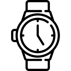 Geneva, Gold Watch, Black Wristband