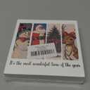 Vintage Christmas Decor, Christmas Decorations Indoor, Santa Claus Xmas Tree Reindeer Snowman Wooden Box Sign Gifts for Friends Family Home Bedroom Living Room Office Halloween Desk Decor