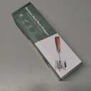 Stainless Steel Meat Chopper & Masher - Heavy Duty 6 Curve Blades Ground Beef Chopper Tool with Wooden Handle, Heat Resistant Meat Masher, Hamburger Smasher & Multi-Use Kitchen Tool