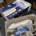 Oral-B Rechargeable Electric Toothbrush, iO2, 3 Cleaning Modes, Automatic Pressure Sensor to Protect Gums, Pure White