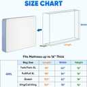 TICONN 2PK Plastic Mattress Bag for Moving Storage, Waterproof Mattress Protector Cover, Heavy-Duty Mattress Moving Supplies (4 mil, Queen)