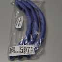 Mandark 3PCS Carbon Fiber Car Steering Wheel Cover, Anti-Skid Leather Vehicle Segmented Steer Wheel Protector, Auto Interior Protection Guard Accessories, Universal for Most Cars (Blue)