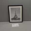 upsimples 13x17 Picture Frame, Display Pictures 10x14 with Mat or 13x17 Without, Wall Hanging Photo Frame, Black, 1 Pack