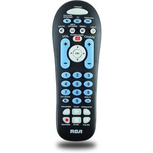 RCA RCR313BE Big Button Three-Device Universal Remote, Black