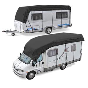 Heavy Duty RV Roof Cover Waterproof - Winterizing Skirt Protection for Class A/B/C Motorhomes, Camper & Travel Trailers