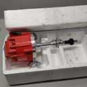 HEI Distributor Module Replacement For Ford 351M 351C 400 429 460 65,000 KV Coil 7500 RPM Ignition Distributor with Cap and Rotor Replace 1046013, PE332U, JM6506BL Red