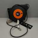 DEWENWILS Retractable Extension Cord Reel, 50 FT Heavy Duty Power Cord, 14AWG/3C SJTOW, 3 Grounded Outlets Lighted Triple Tap, 13 Amp Circuit Breaker, UL Listed (Orange & Black)