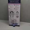 Drive Medical Steel Clamp on Tub Rail, White, 14" x 17"