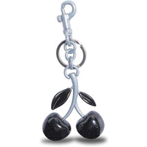 Keychain Cherry Bag Charms Purse: Key Chains Women Cute - Car Keyrings Leather Handbags - Fashion Enthusiasts (Blcak)