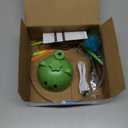 Interactive Cat Toys for Indoor Cats: Upgraded 360° Automatic Spin Flying Bird Feather Wand with Silicone Protected Rod Safe Play, Strong 8cm Suction Cup, USB-Rechargeable for Bored Kittens and Adult, Green