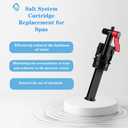 Salt System Cartridge Replacement for Spas hot Springs Salt Cartridge Compatible with Hot Spirng and Calde Sustainable for 6 Months 2 Pack