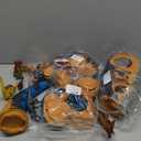 BLmukce 24" Large Dinosaur Toys for Kids 3-5, Big Dinosaur Tyrannosaurus rex Figure Toy with 10+ Dinosaurs Belly Storage, Gliding Wheels, Lights Sounds & Mist Spray  T-Rex that eats Toy for Boys Gift (Blue)