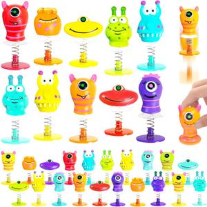 30 PCS Spring Launchers Toys,Big Eye Monster Jumping Popper Toy,Pop Up Bouncy Spring Toys for Kids,Pinata Toys,Goodie Bags,Easter Stuffers,Classroom Prizes Rewards