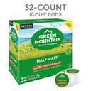 2 x Green Mountain Coffee Roasters Half Caff, Single-Serve Keurig K-Cup Pods, Medium Roast Coffee Pods, 32 Count (EXP 06/18/28)