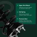SCITOO Front Complete Struts Spring Assembly Shocks Struts Fits 2013-2019 for Ford Flex 2013-2019 for Lincoln MKT 172655 172656 - Set of 2