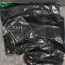 ZAFUL Bikini Sets for Women Triangle Textured Plunging High Cut Cheeky Bikini Swimsuits Two Piece Bathing Suits (Large, Black)