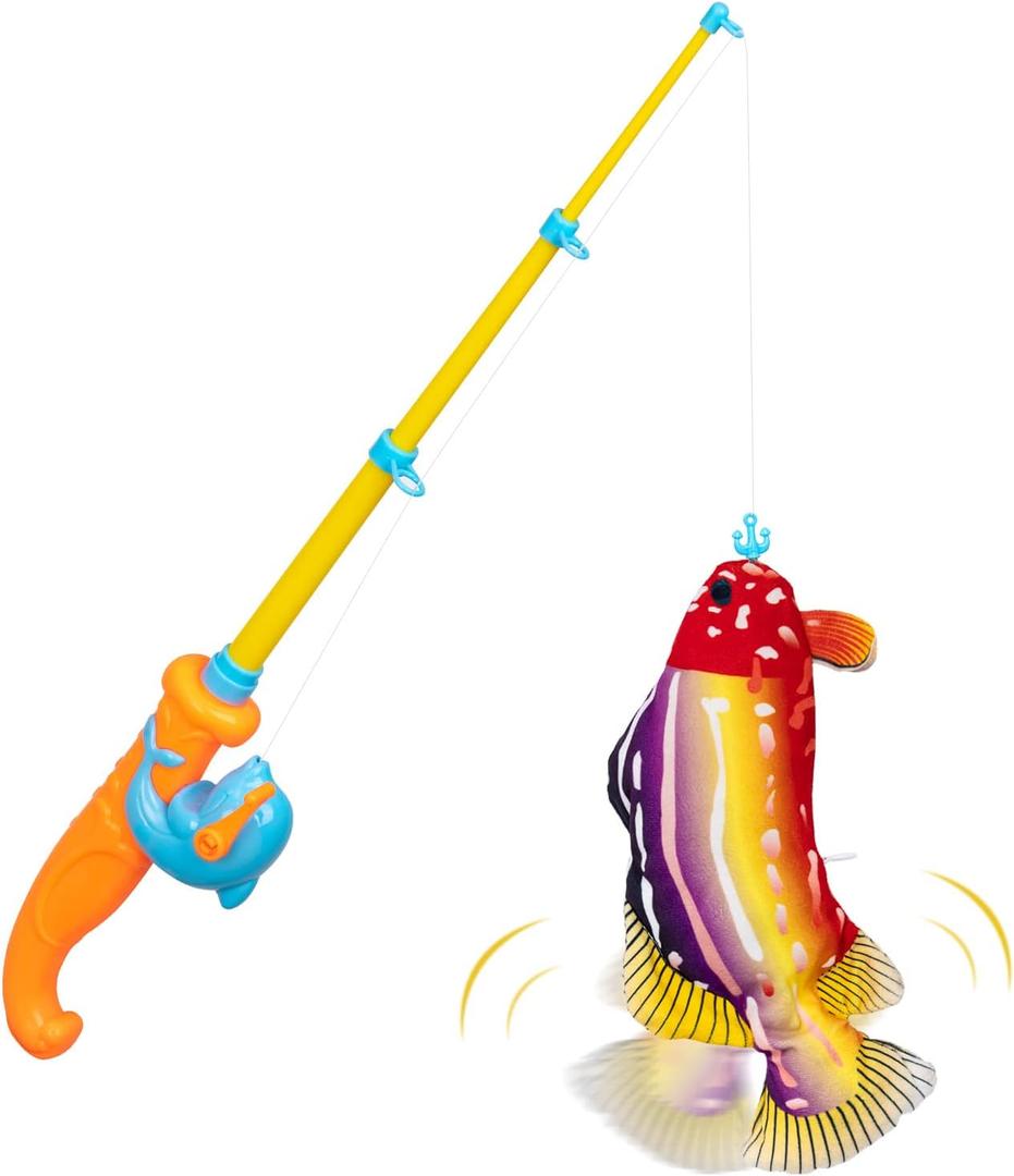 Fishing Game, Magnetic Fishing Games for Kids 3-5-Fishing Toys for Toddlers with Floppy Fish (2)