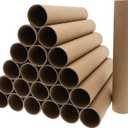 Bright Creations Brown Cardboard Tubes - Paper Towel Rolls for Crafts & DIY Projects - Classroom Art Supplies & Paper Tubes for Crafts - 24-Pack, 1.75 In x 8 In