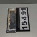 Solar Address Sign, Lighted Address Plaque Outdoor Waterproof, Illuminated Address Numbers, House Numbers for Outside (Black)