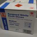 Basic Medical Blue Nitrile Exam Gloves, Latex-Free & Powder-Free Food-Safe House Cleaning Disposable Glove (1000 Pcs), M
