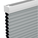 Changshade Cordless Cellular Shades, Light Filtering Honeycomb Shades for Windows, Pull Down Pleated Blinds, Easy to Install for Indoor Windows and French Doors,23" W x 64" H, Grey
