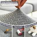 Magic Sofa Cover Soothing Home Sofa Covers Couchs Slipcover Stretch Sectional Couch Covers Sofa Hero Covers for Couch Couch Cover for Dogs Washable (Gray,Seat Cover)