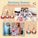 20 Sets Christmas Book Lovers Ornaments Book Club Gifts Reading Gnome Hanging Ornaments Swedish Gnome Xmas Tree Hanging Decorations for Bookworm Teacher Librarian Bookish Coworker