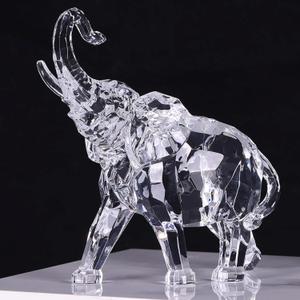 Acrylic Clear Elephant Figurines Crystal Glass Finish, High End African Statues for Home Decor, Elephant with Trunk up, Large Elephants Statue Sculpture, Lucky Gifts Office Feng Shui Elephants Acrylic Clear Elephant Figurines Crystal Glass Finish, High End African Statues for Home Decor, Elephant with Trunk up, Large Elephants Statue Sculpture, Lucky Gifts Office Feng Shui Elephants