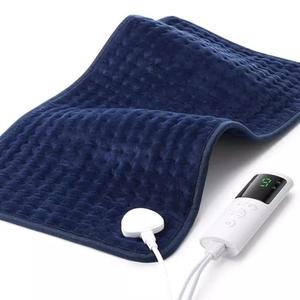 23.6"×11.8" Heating Pad for Neck Shoulders Back, Heated Blanket with Large Digital, 4 Time 9 Heating, Gifts for Mom Dad Women Men, Washable(Blue)