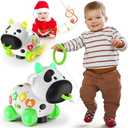 Musical Cow Toys for 1+ Year Old Boy Girl, Bilingual Baby Toy 6-12-18 Month, 1 Year Old Boy Toys, 1 Year Old Girl Gift, Learning Toddler Toy Age 1-2, First Christmas 1st Birthday Gift
