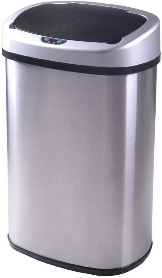 Trash 3-Gallon Touch Free Sensor Automatic Touchless Can (Batteries Not Included