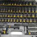 BOEN 1/2" Drive Impact Socket Set, 65-Piece Standard SAE (3/8" to 1-1/4") & Metric (10mm-24mm) Deep & Shallow Socket with Embossed Painted Marking, Includes Adapters, Ratchet Wrench, Extension Bars