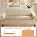 Couch Cover for Dogs Washable,Non Slip Fuzzy Durable Couch Covers for 3 Cushion Sofa Pet Friendly Sofa Cover Dog Thick Soft Slipcovers Protector Couches Mat Bed (Brown, 27.6" x 82.7"/70 x 210cm)