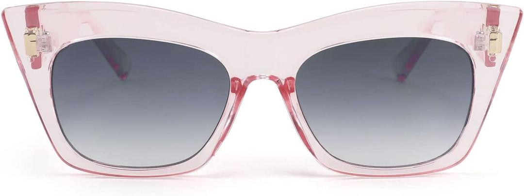 2 x FEISEDY Vintage Square Cat Eye Sunglasses Women Fashion Cateye Sunglasses B4051