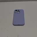 Vooii Compatible with iPhone 14 Pro Case, Liquid Silicone Upgrade [Camera Protection] [Soft Anti-Scratch Microfiber Lining] Shockproof Phone Case for iPhone 14 Pro 6.1 inch - Lavender Grey