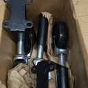 Ronlap Gate Caster Wheels Spring Loaded for Wooden Metal Tube Swing Fence Gates Heavy Duty Outdoor Farm Gate Roller, 250Lbs, Upgraded 5 Inches, Pack of 2 