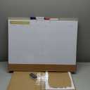 ARCOBIS Dry Erase Calendar with Cork Board for Wall, 12"x16" Double-Sided Calendar Whiteboard & White Board with Gold Frame, Magnetic Monthly Planning Board for Home, Office, School