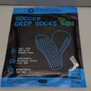 Lux Dual Grip Socks - Soccer Grip Socks for Men and Women. GripArray Performance & Comfort White No Size