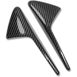 Side Camera Turn Signal Covers Carbon Fiber Pattern Compatible with Model X S 3 Y (2 Covers & 8 T Stickers)