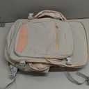 LOVEVOOK Travel Backpack for Women & Men 40L,Airline Approved Carry On Backpack Travel Essentials,TSA Carry on Luggage,Waterproof Personal Item Travel Bag,Suitcase with 3 Packing Cubes,Light gray-Pink (Large-40L-4Pcs)