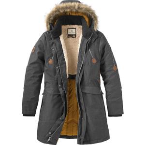 Legendary Whitetails Womens Parka with Hood Water Resistant Shell Polyfill Insulated Winter Coat (Large, Dark Coal Heather)