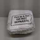 Preboun 8 Pack 48 Inch/ 4 FT Spandex Round Tablecloth Fitted Stretch Tablecloth Elastic Table Cover for Wedding Party Restaurant Banquet Cocktail and Halloween (White)