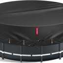 QH.HOME 12Ft Round Pool Cover, [2026 Upgraded Heavy Duty Fabric] Solar Cover for Above Ground Pools, New Super Windproof with 2 Patented Ratchet for Easy Installation, Snug Fit&UV Resistant