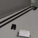 EXCLUSIVE HOME Fetter Wrap Around Double Curtain Rod, Matte Silver, 52"-72"