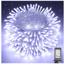 Christmas Lights Cool White, 75 Ft 200 LED Christmas String Lights Connectable, 8 Modes, Timer, Waterproof Fairy Twinkle Lights for Christmas Party, Garden, Patio, Home, Holiday, Xmas Tree Decorations