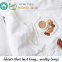 Tissaj Hotel Luxury Bed Sheets Set – King – Natural – Organic Bedding – GOTS Approved – Premium Bed Linen – Sateen Weave – Extra Deep Pockets & Secure Fitting – with Carry Bag – Set of 4