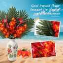 Hotop 49 Pcs Artificial Tropical Flowers Bulk - Mixed Size 11-68cm Realistic Bird of Paradise, Freesia, Azalea, Palm Leaves, Monstera Vibrant & Durable for Hawaii Wedding, Summer Party, Outdoor Decor