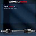 cciyu CV Axle Shaft Assembly Fit Toyota for Rav4 2006-2012 L4 2.4L 2.5L Front Left Drive Side FWD 66-5297
